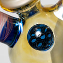 Brando - 10mm Fumed & Half Blasted Ball Rig - Cobalt - Honeycomb Millie