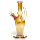 Brando - 10mm Fumed Mini Tube - White - Orange & Rainbow Wag Millie - The Cave