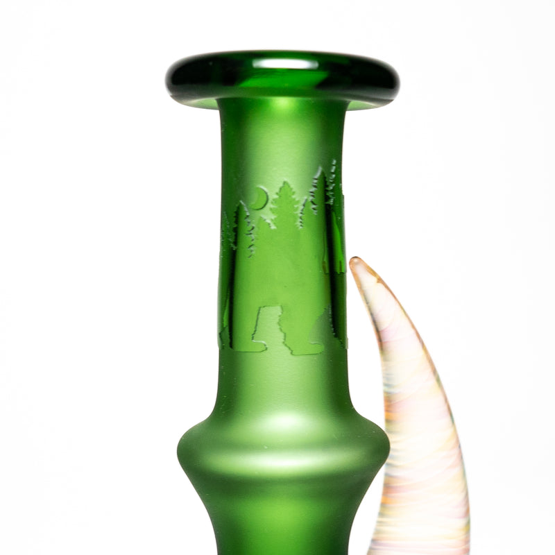 Brando - 10mm Full Blasted Ball Rig - Green w/ Cobalt - Honeycomb Millie - The Cave