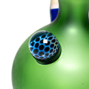 Brando - 10mm Full Blasted Ball Rig - Green w/ Cobalt - Honeycomb Millie - The Cave