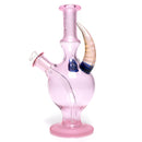 Brando - 10mm Half Blasted Ball Rig - Pink w/ Cobalt - Fume Cluster Millie - The Cave