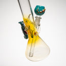 Trident - 13" Fumed Beaker w/ Art - Seahorse - The Cave