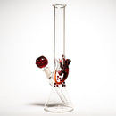 Trident - 13" Clear Beaker w/ Art - Lizard - The Cave