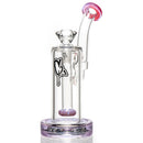 C2 Custom Creations - Circ Bubbler - 50mm - Purple Rainbow Accents - The Cave