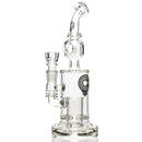 C2 Custom Creations - Ratchet Cup Bubbler w/ Donut - 65mm - White Seed Label - The Cave