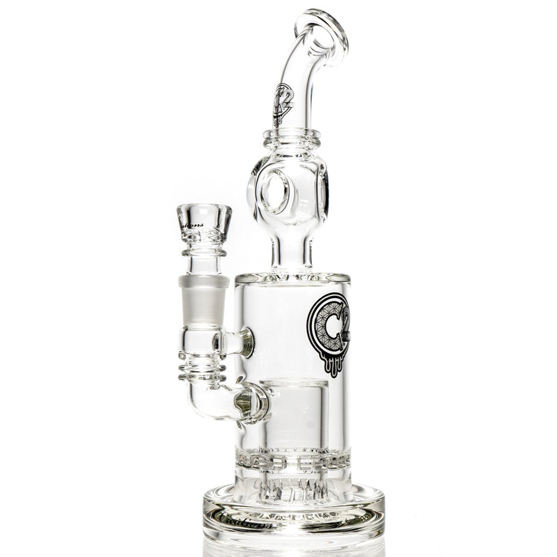 C2 Custom Creations - Ratchet Cup Bubbler w/ Donut - 65mm - White Seed Label - The Cave