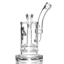 C2 Custom Creations - Double Ratchet Bubbler - 65mm - Black Drip Label - The Cave