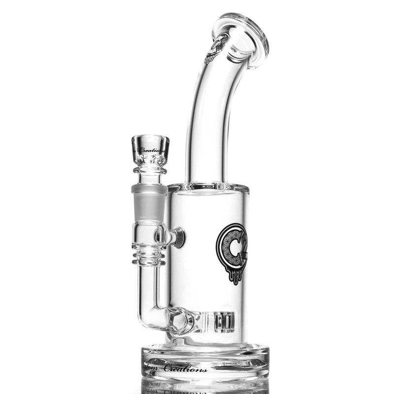 C2 Custom Creations - Fixed Circ Bubbler - 65mm - White Seed Label - The Cave