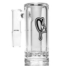 C2 Custom C. - Ashcatcher - 18/14mm - Ratchet - Black Drip - Polished - The Cave