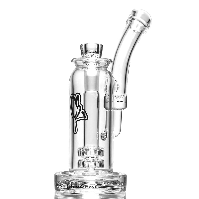 C2 Custom Creations - Mini Double Shower Tray Bubbler - 50mm - Black Drip Label - The Cave