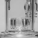 C2 Custom Creations - Fixed Circ Bubbler - 50mm - Black Drip Label - The Cave