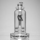 C2 Custom Creations - Double Shower Head Tray Bubbler - 65mm - Black Drip Label - The Cave