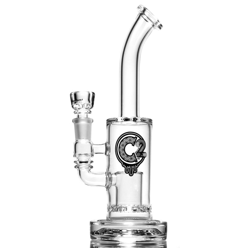 C2 Custom Creations - Fixed Ratchet Bubbler - 50mm - White Seed Label - The Cave