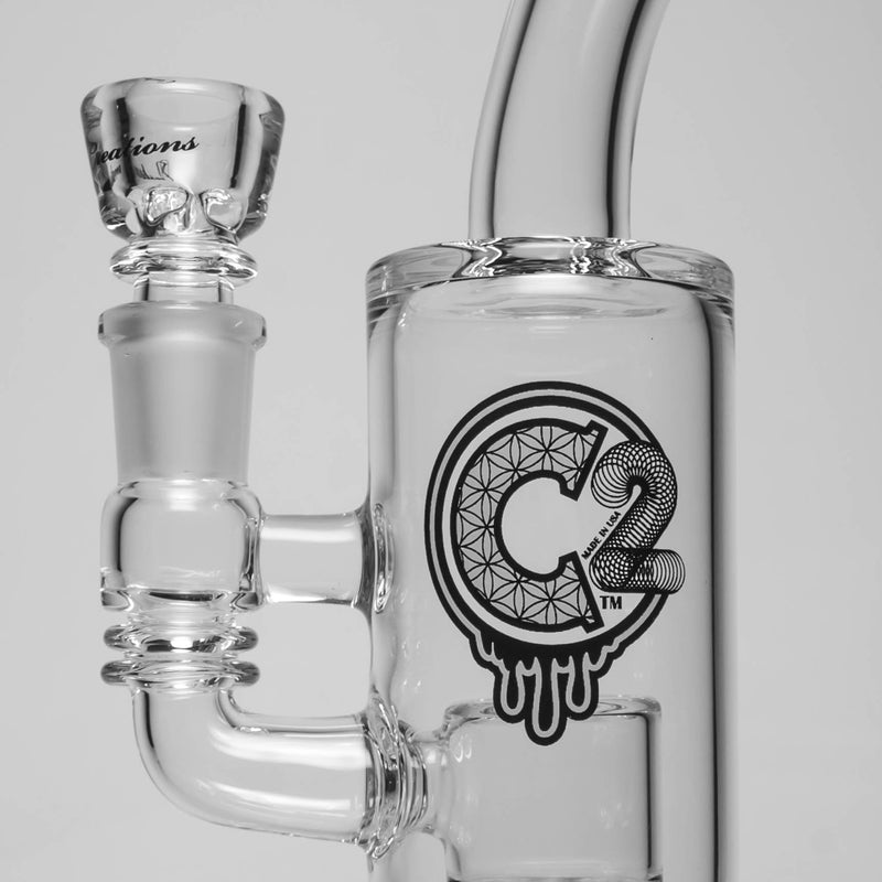 C2 Custom Creations - Fixed Shower Ratchet Bubbler - 50mm - White Seed Label - The Cave