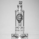 C2 Custom Creations - Double Ratchet Bubbler - 50mm - White Seed Label - The Cave