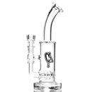 C2 Custom Creations - Fixed Barrel Bubbler - 50mm - Black Drip Label - The Cave
