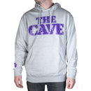 The Cave - Hooded Sweatshirt - Classic Logo - Heather Grey & Purple - 3XL - The Cave