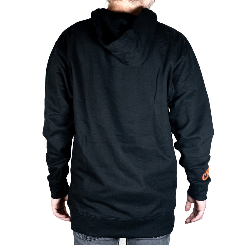 The Cave - Hooded Sweatshirt - Classic Logo - Black & Orange - 3XL - The Cave