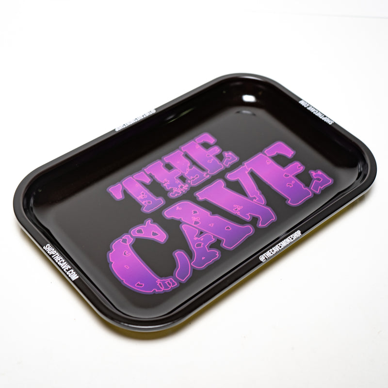 The Cave Smoke Shop - Large Metal Tray - Classic - The Cave