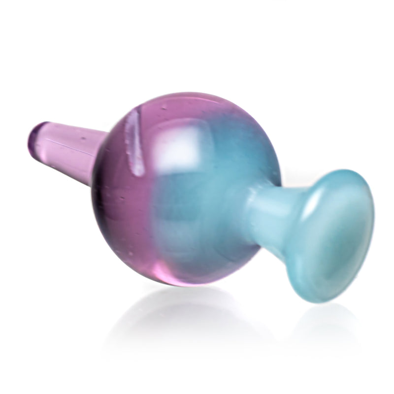 Cripple Hill Glass - Spinner Cap - 25mm - Pastel Blue & Pink Lollipop - The Cave