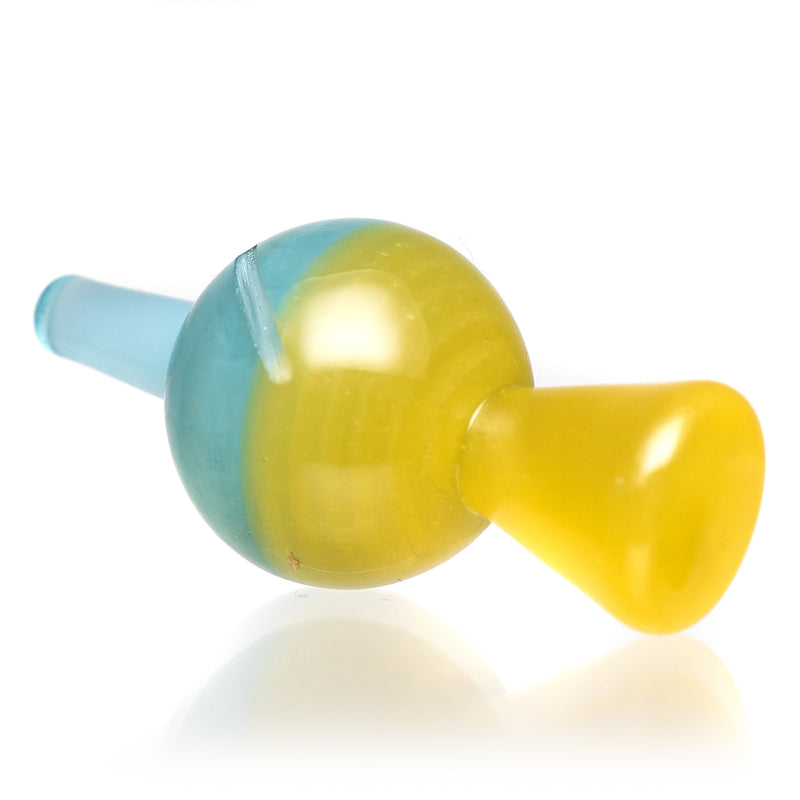 Cripple Hill Glass - Spinner Cap - 25mm - CFL Pastel Serum & Pastel Blue - The Cave