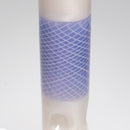 Chris Sculli x Glass Munky - Worked Beaker - Purple/White Satin & UV Retti - The Cave