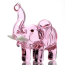 Daniels Glass Art - Elephant Dry Pipe - Pink - The Cave