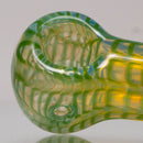 Daniels Glass Art - Fume & Rake Spoon Pipe - Green - The Cave