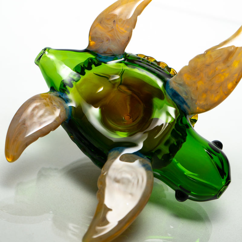 Daniels Glass Art - Sea Turtle Dry Pipe - The Cave