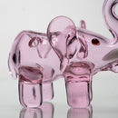 Daniels Glass Art - Elephant Dry Pipe - Pink - The Cave