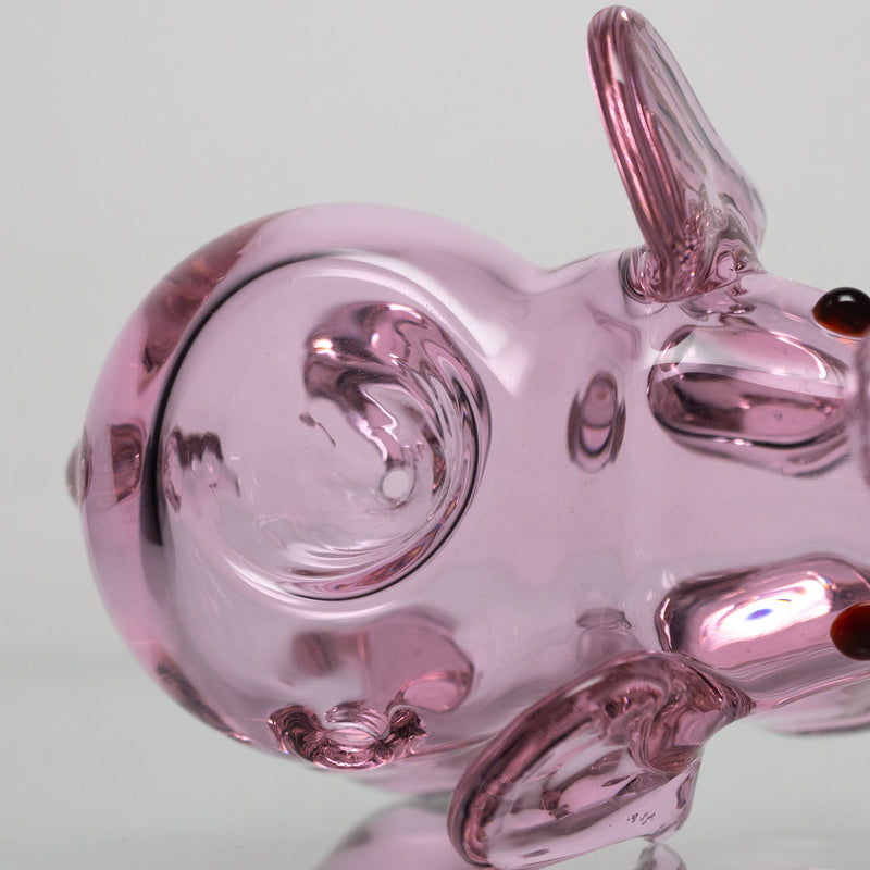 Daniels Glass Art - Elephant Dry Pipe - Pink - The Cave