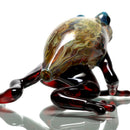 Daniels Glass Art - Frog Dry Pipe - Dragons Blood & Silver Strike - The Cave