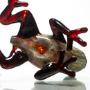 Daniels Glass Art - Frog Dry Pipe - Dragons Blood & Silver Strike - The Cave