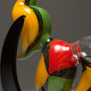 Darby - Rasta Dichroic Bubbler - The Cave