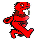 Elbo - Dancing Dino Silicon Mat - Large - Red - The Cave