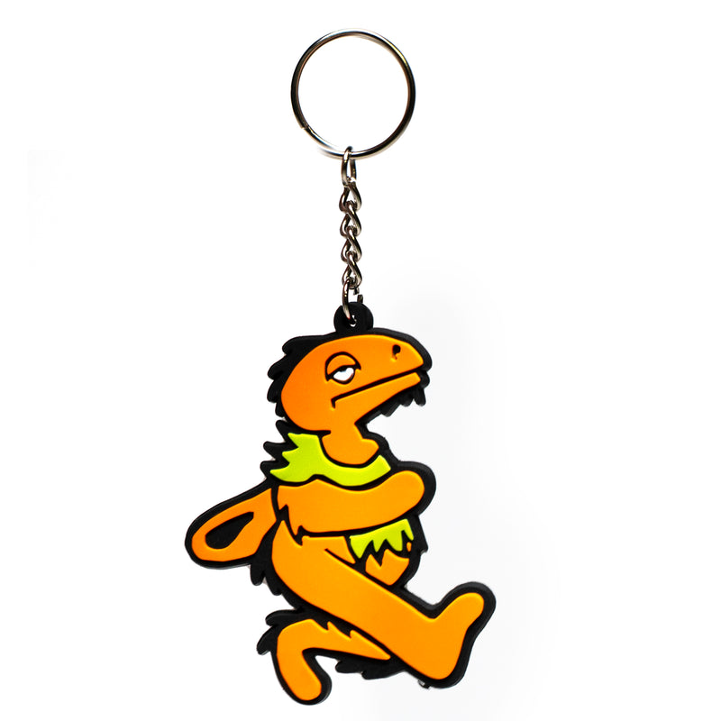Elbo - Dancing Dino Keychain - Orange - The Cave