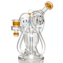 Ery - Shuffle Recycler w/ Internal Drain - 14mm - Orange Crush & Ghost - The Cave