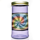 Foggy Mountain - Worked Twist Top Jar - Large - Purple Rain - The Cave