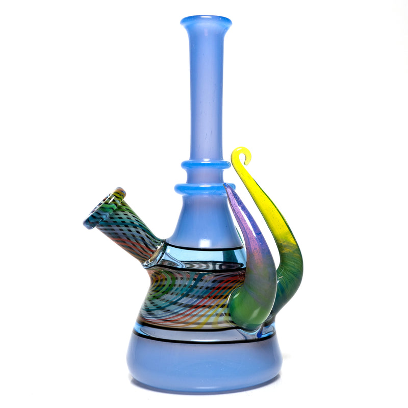 Foggy Mountain - Full Color Worked 3 Horn Tube - Blue Cheese/White - The Cave