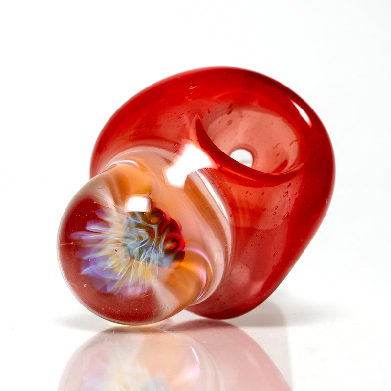 Freeek Glass - Brain Slide - 18mm - Opaque Red - The Cave