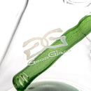 Geos Glass - Mini Hitter - Green Stardust - The Cave