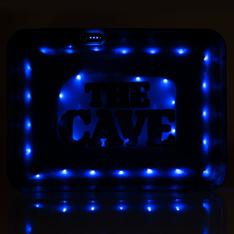 The Cave Smoke Shop - Glow Tray - Black - The Cave
