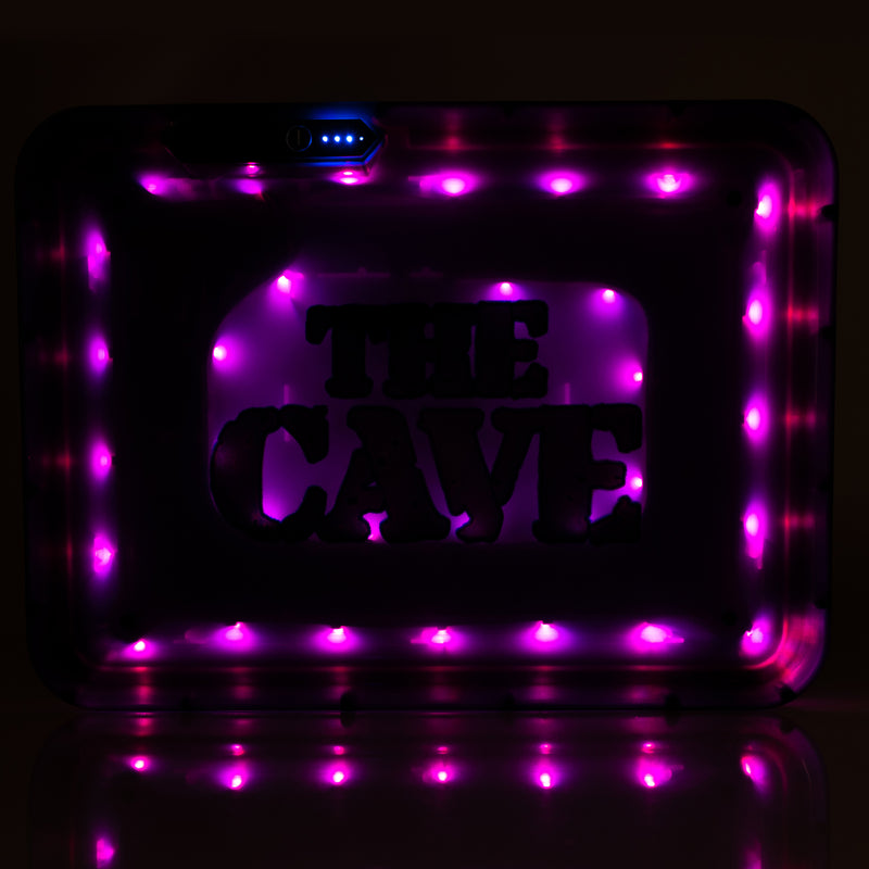 The Cave Smoke Shop - Glow Tray - Black - The Cave