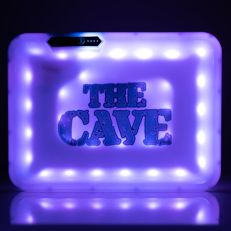 The Cave Smoke Shop - Glow Tray - White - The Cave