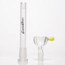 Green Bear - 12" Beaker w/ Milky Green Accents - The Cave