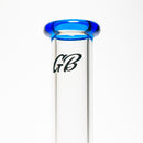 Green Bear - 8" Beaker w/ Transparent Blue Lip - The Cave