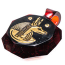 Green T Glass - Faceted Pendant - Anubis - Pomegranate - The Cave