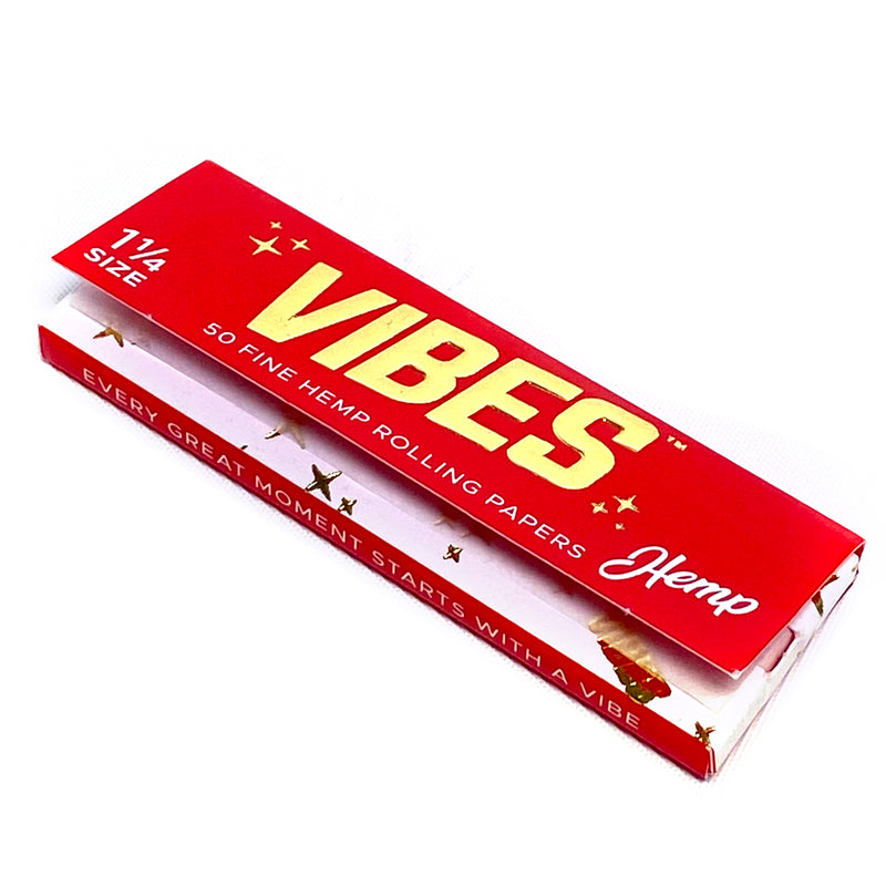 Vibes - 1.25 Hemp - 50 Paper Booklet - 50 Pack Box - The Cave