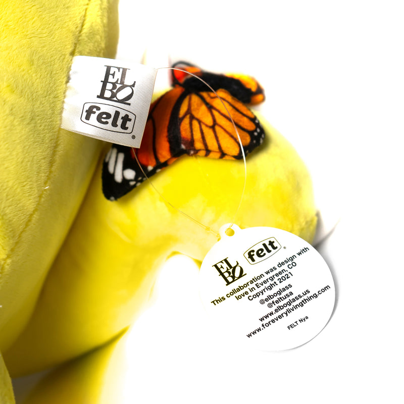 Elbo x Felt - Nya Plushie - Yellow - The Cave