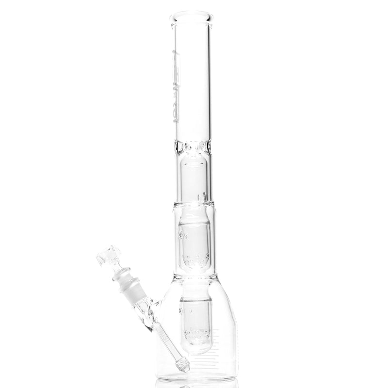 HiSi Glass - 16" Beaker - Jr. Triple U Perc - The Cave
